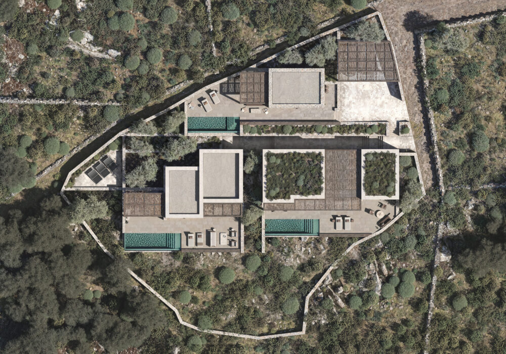 Villa top view