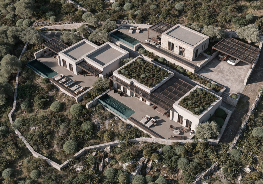 Villa top view
