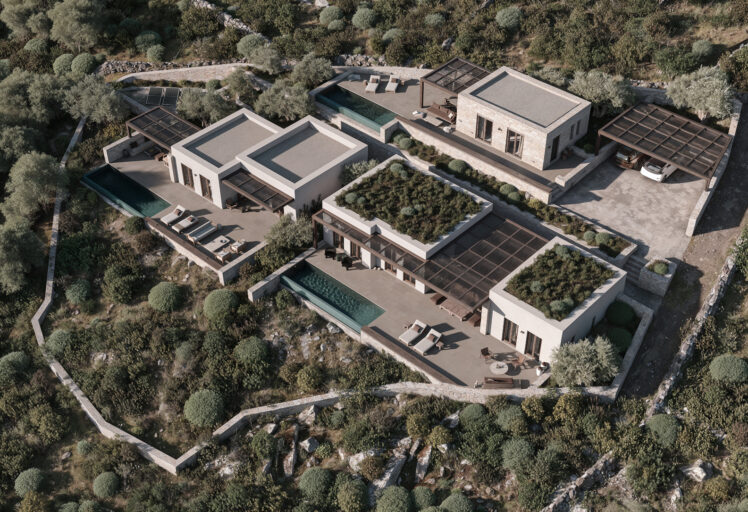 Villa top view