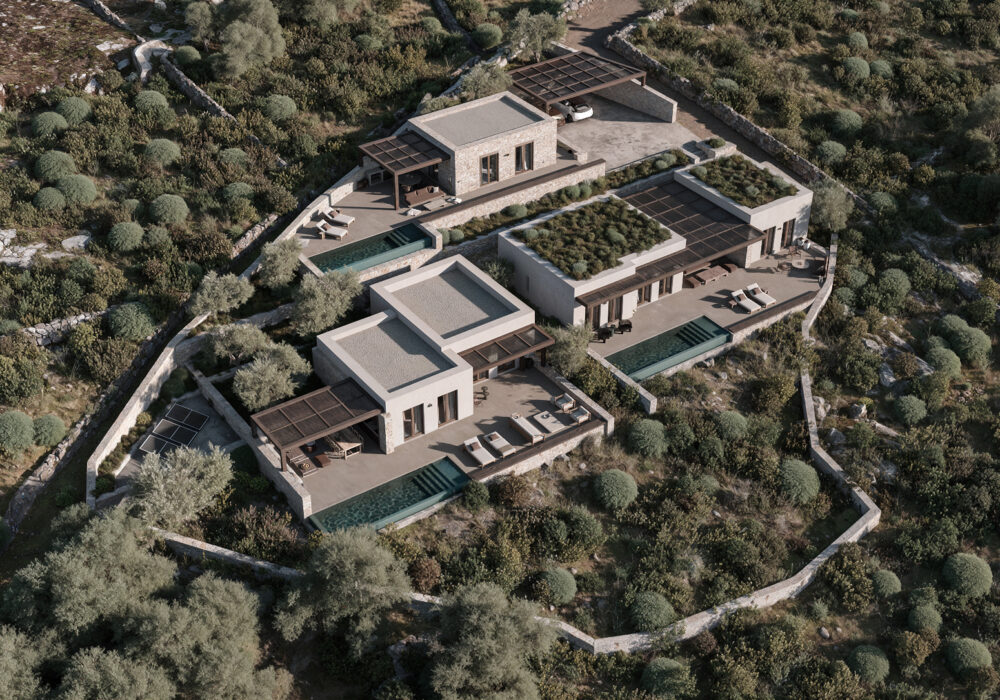 Villa top view